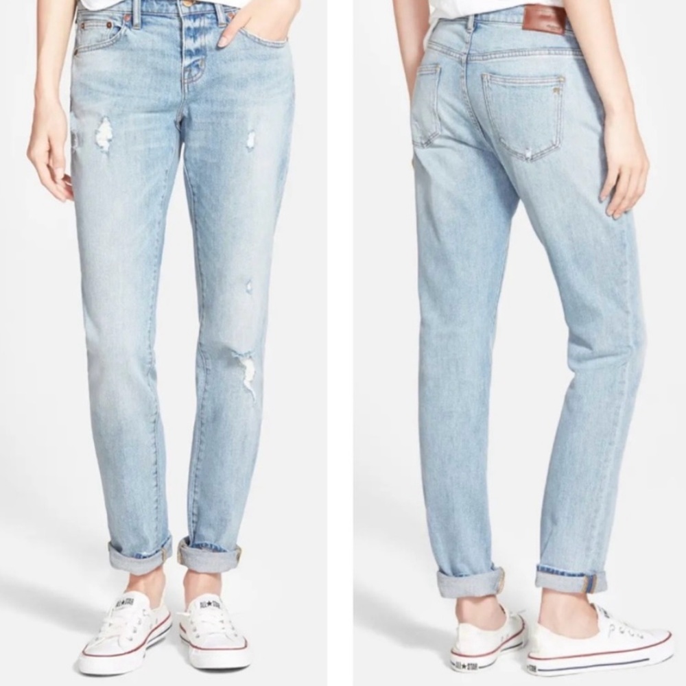 Madewell Slim Boyjean in Kinsey Wash